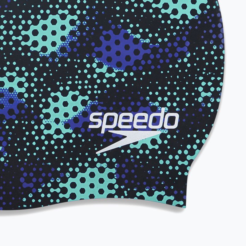 Detská plavecká čiapka Speedo Slogan Print čierna 68-8386 4
