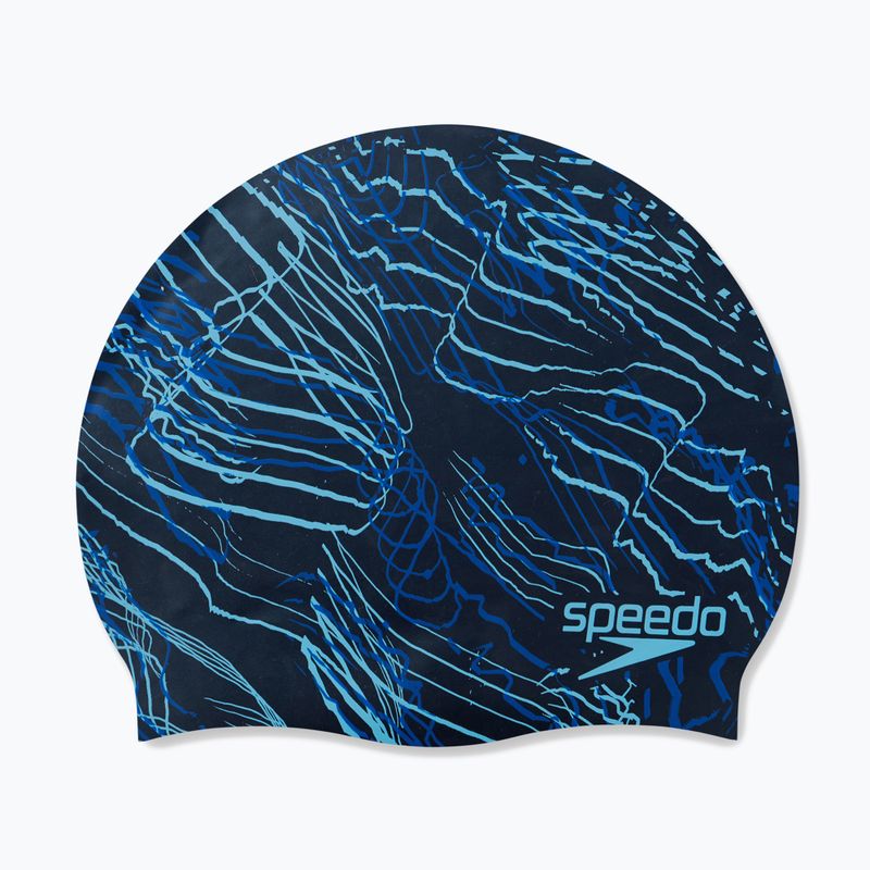 Plavecká čiapka Speedo Long Hair Printed tmavomodrá 68-1136 4