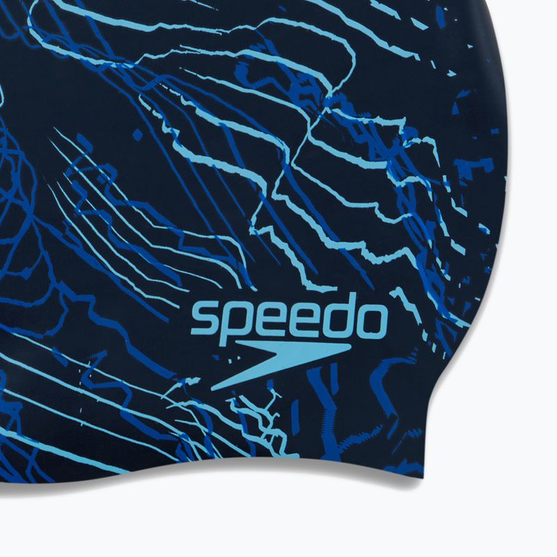 Plavecká čiapka Speedo Long Hair Printed tmavomodrá 68-1136 5