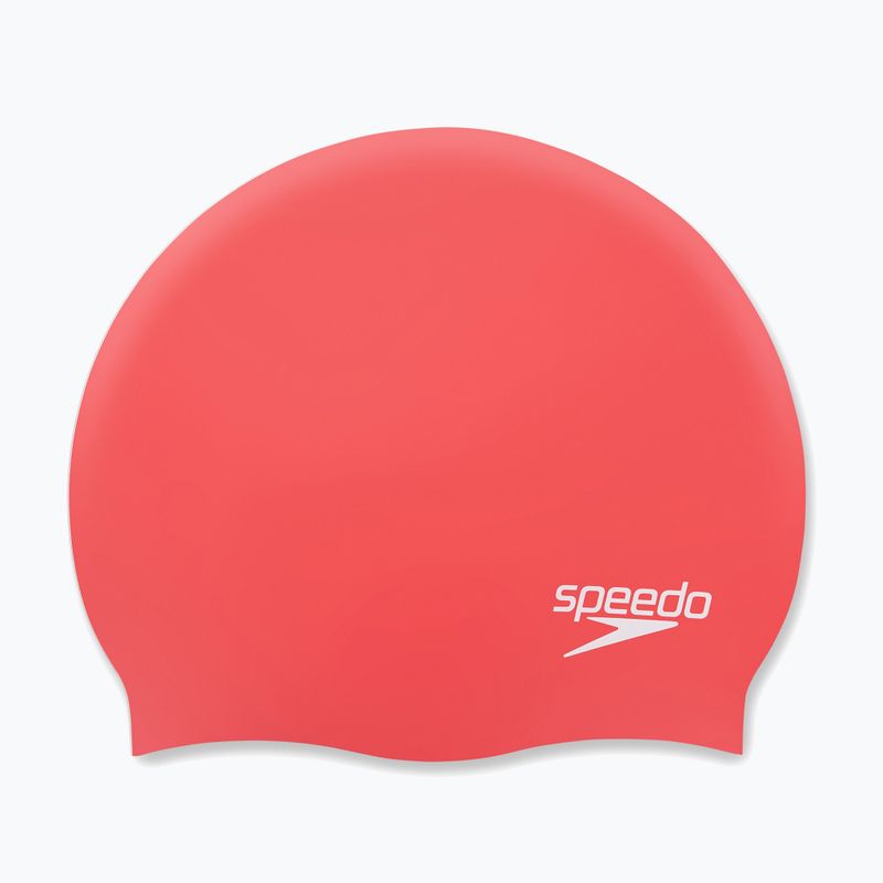 Plavecká čiapka Speedo Plain Moulded Silicone červená 68-7984 4