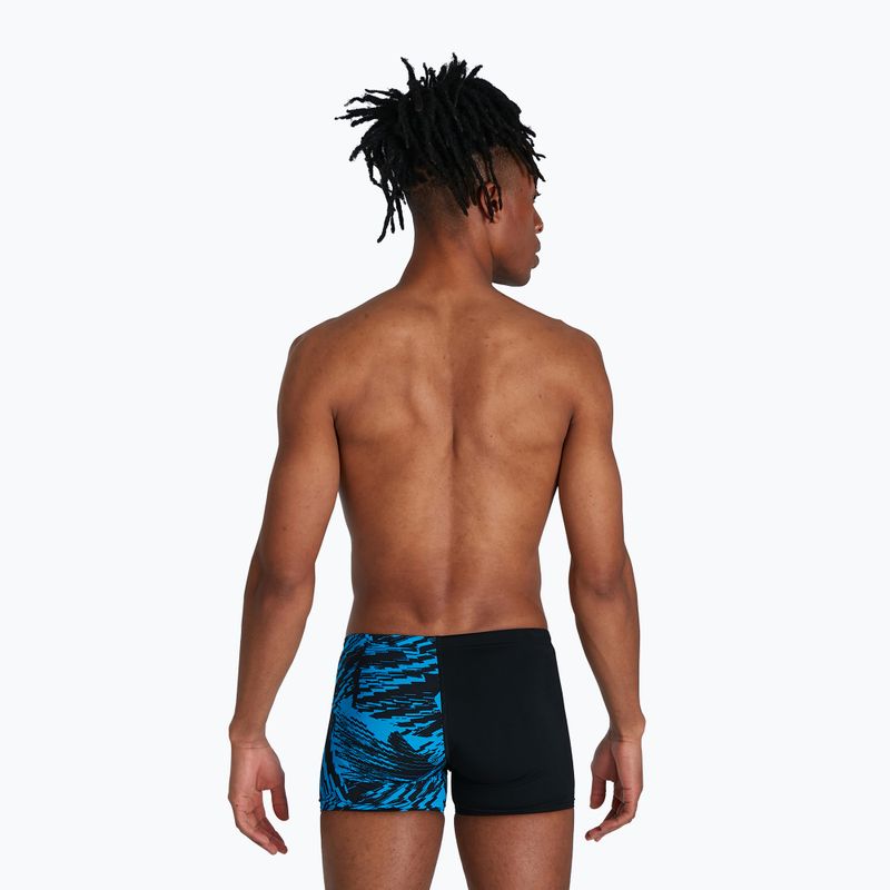 Pánske plavkové boxerky Speedo Allover V-Cut Aqushort D812 čierne 68-9734D812 5