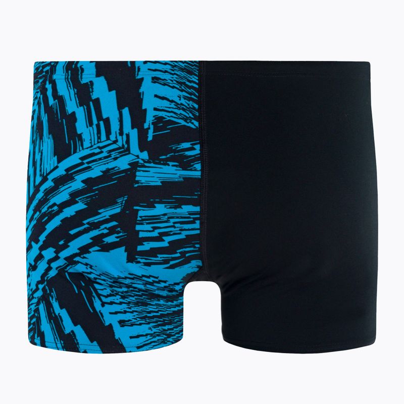 Pánske plavkové boxerky Speedo Allover V-Cut Aqushort D812 čierne 68-9734D812 2