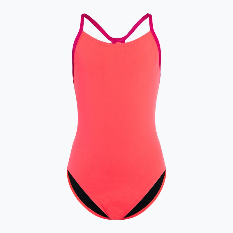 Speedo Lane Line Back Solid pink 68-13441 detské jednodielne plavky