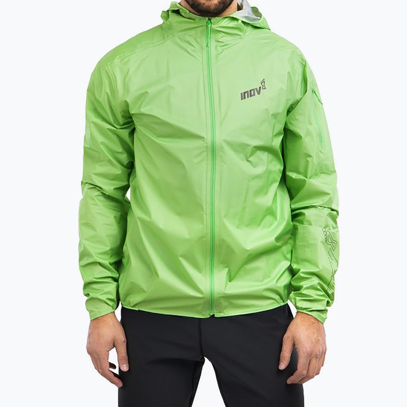 Pánska bežecká bunda Inov-8 Raceshell Pro FZ green