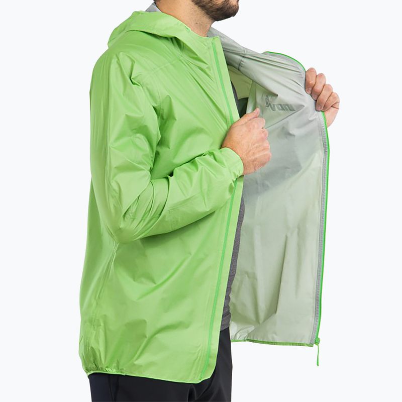 Pánska bežecká bunda Inov-8 Raceshell Pro FZ green 8
