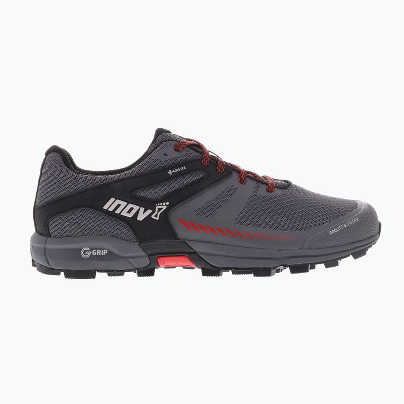 Pánska bežecká obuv Inov-8 Roclite G 315 GTX V2 grey/black/red 12