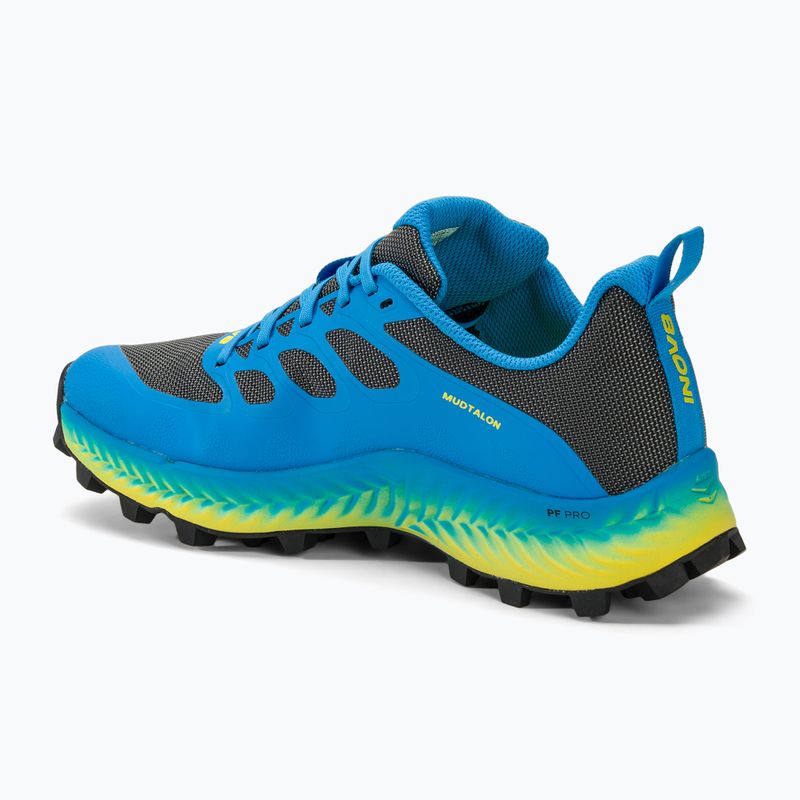 Pánska bežecká obuv Inov-8 Mudtalon dark grey/blue/yellow 3