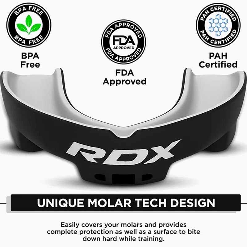 Chránič čeľuste RDX Mouth black/white 3