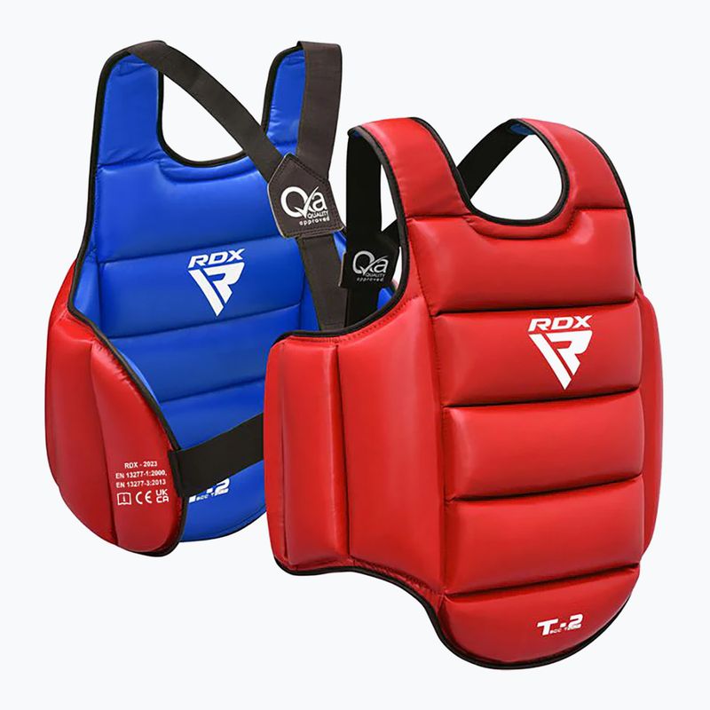 Chránič hrudníka RDX SCC-T2 Karate Chest Guard red/blue 4