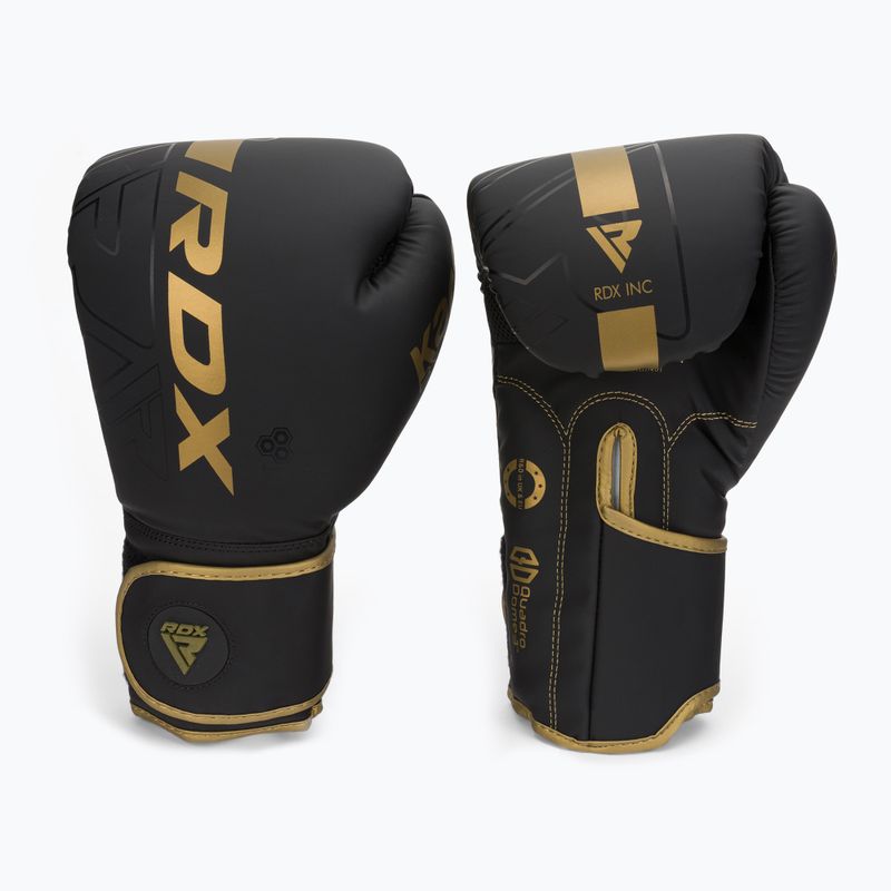 Boxerské rukavice RDX F6 čierno-zlaté BGR-F6MGL