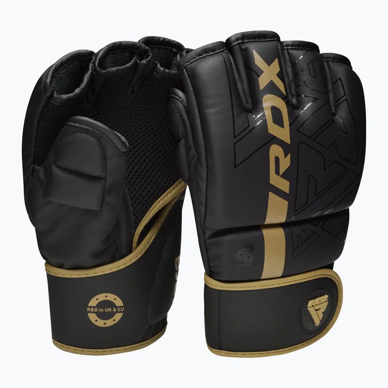 Grapplingové rukavice RDX Grappling F6 golden 2