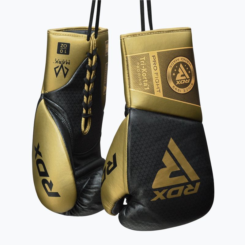 Boxerské rukavice RDX K1 Mark Pro Fight Boxing golden 5