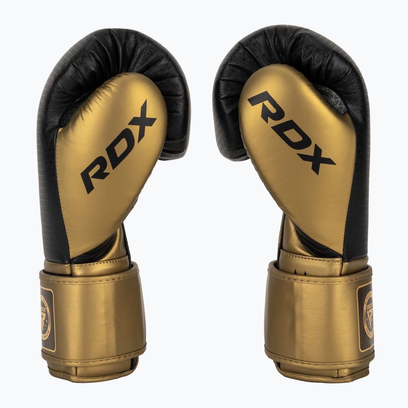 Boxerské rukavice RDX L2 Mark Pro Sparring Boxing Hook & Loop golden 4