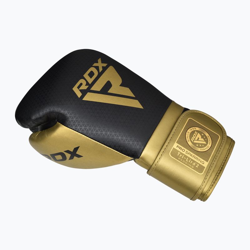 Boxerské rukavice RDX L2 Mark Pro Sparring Boxing Hook & Loop golden 3