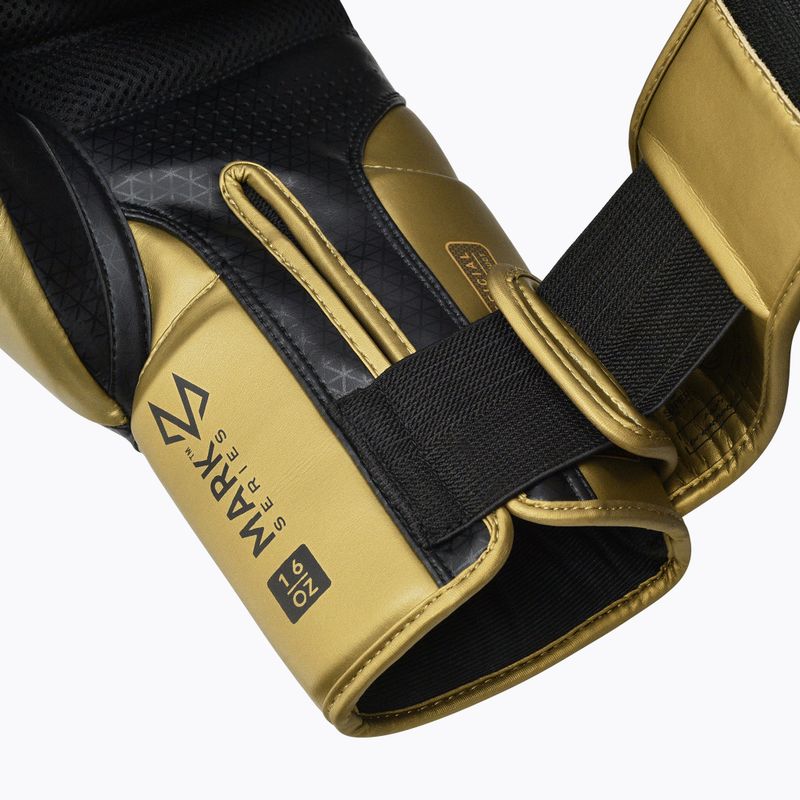 Boxerské rukavice RDX L2 Mark Pro Sparring Boxing Hook & Loop golden 7