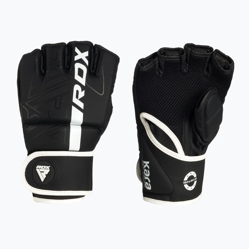 RDX F6 grapplingové rukavice čiernobiele GGR-F6MW