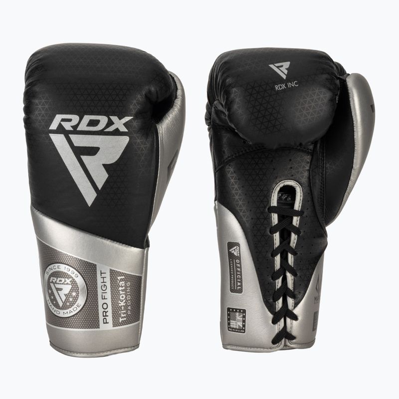 Boxerské rukavice RDX K1 Mark Pro Fight Boxing silver