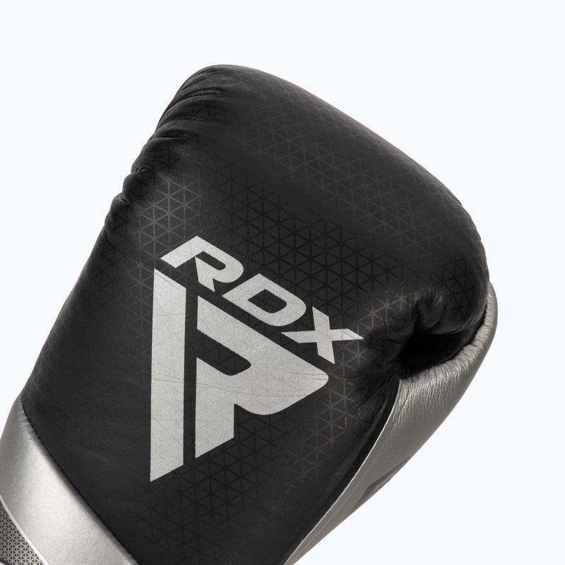 Boxerské rukavice RDX K1 Mark Pro Fight Boxing silver 5
