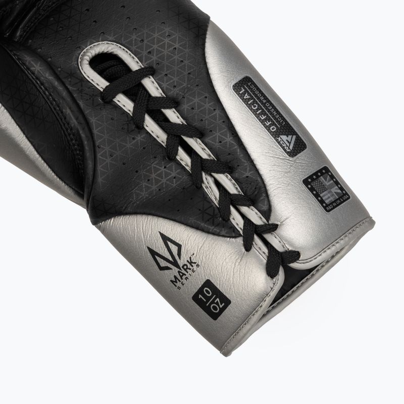 Boxerské rukavice RDX K1 Mark Pro Fight Boxing silver 6