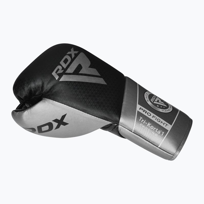 Boxerské rukavice RDX K1 Mark Pro Fight Boxing silver 3