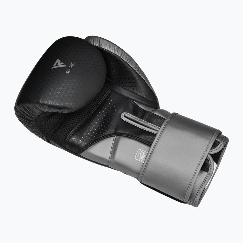 Boxerské rukavice RDX L2 Mark Pro Sparring Boxing Hook & Loop silver 4