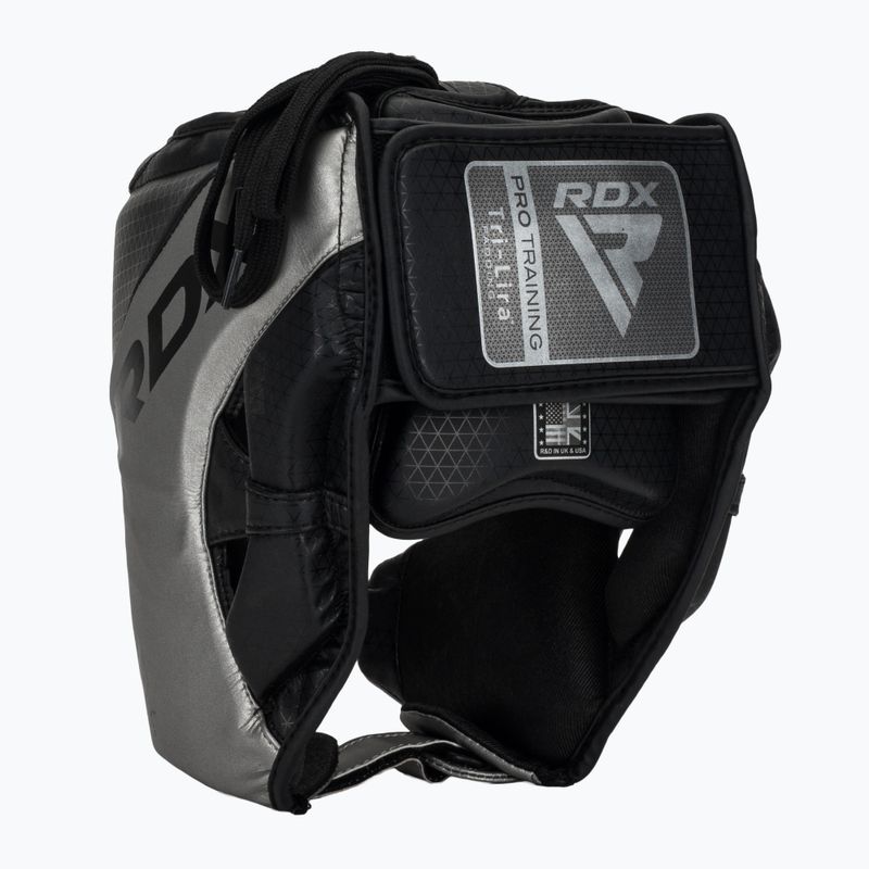 Boxerská prilba RDX L1 Mark Pro Cheek Boxing Training Head Guard silver 3
