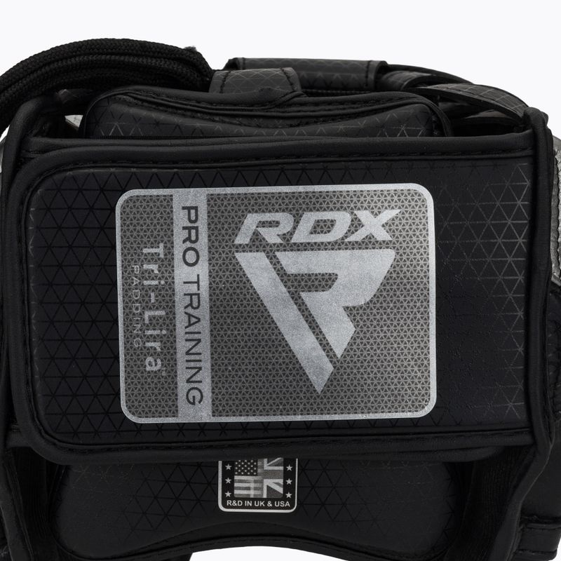 Boxerská prilba RDX L1 Mark Pro Cheek Boxing Training Head Guard silver 5