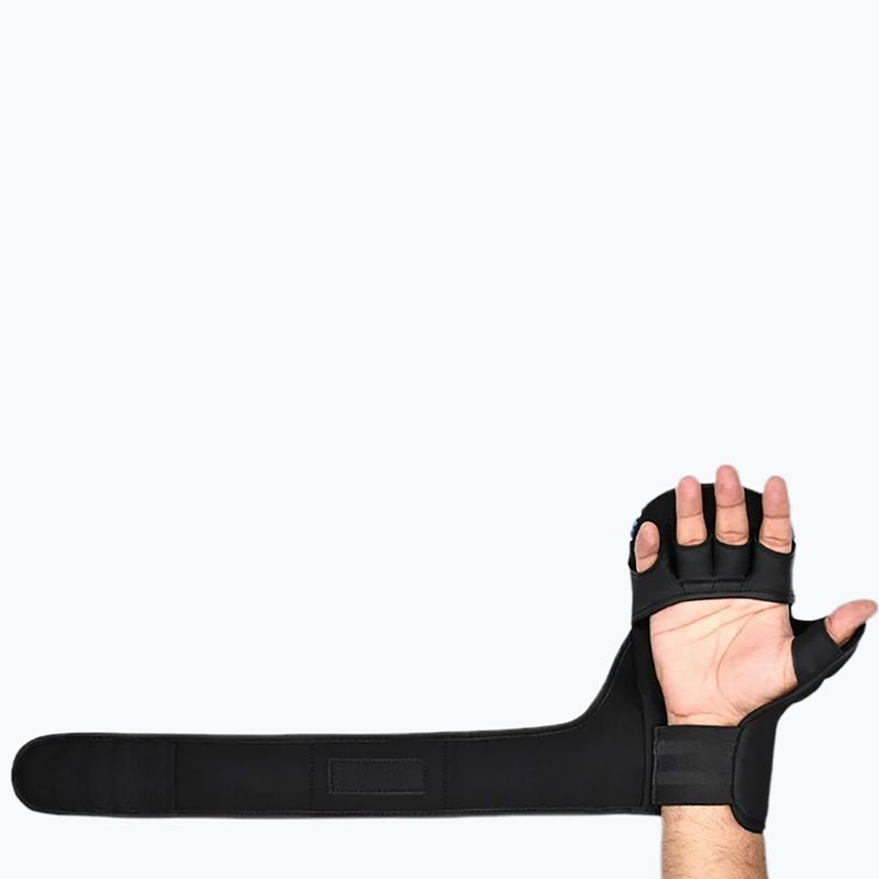 Rukavice MMA RDX Grappling Shooter New Aura F17 black/blue 4