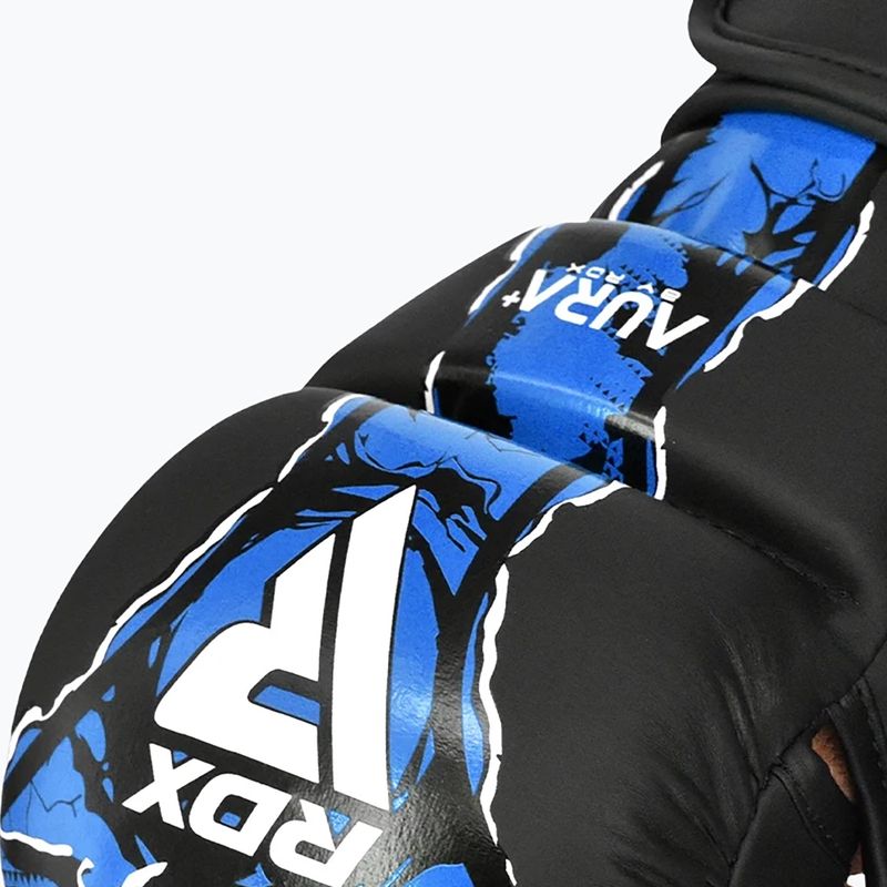 Rukavice MMA RDX Grappling Shooter New Aura F17 black/blue 6
