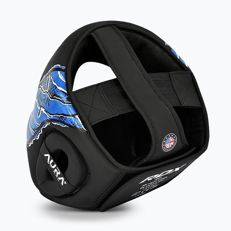 Boxerská prilba RDX New Aura F17 Head black/blue 4