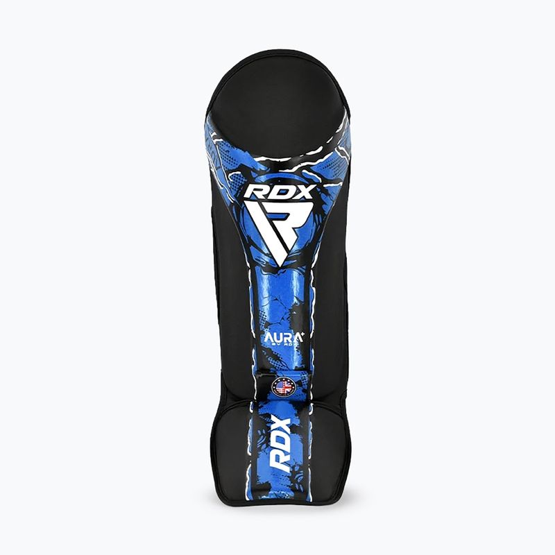 Chrániče holení a nôh RDX Instep New Aura F17 Shin black/blue 4