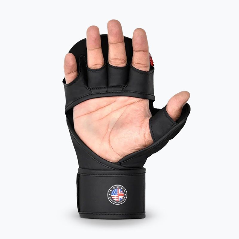 Rukavice MMA RDX Grappling Shooter New Aura F17 black/red 3