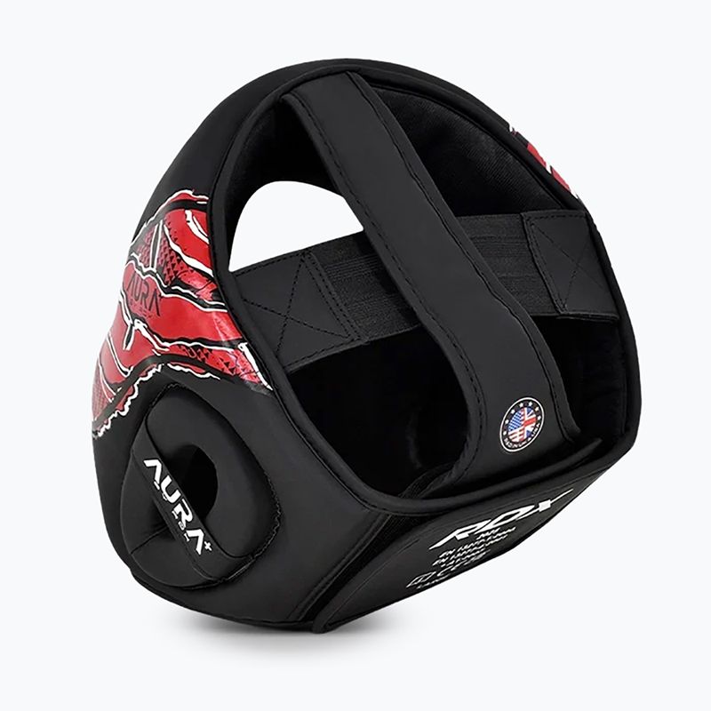 Boxerská prilba RDX New Aura F17 Head black/red 4