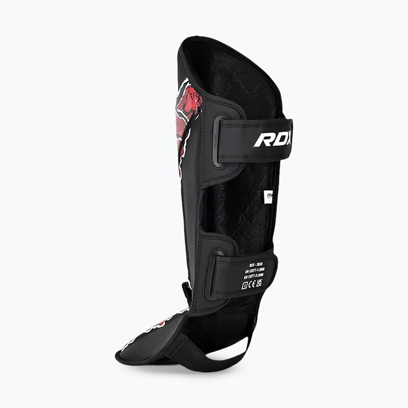 Chrániče holení a nôh RDX Instep New Aura F17 Shin black/red 5