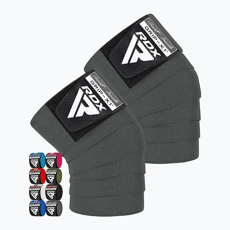 Omotávky na kolená RDX Compression Elasticated Knee Wrap grey 2