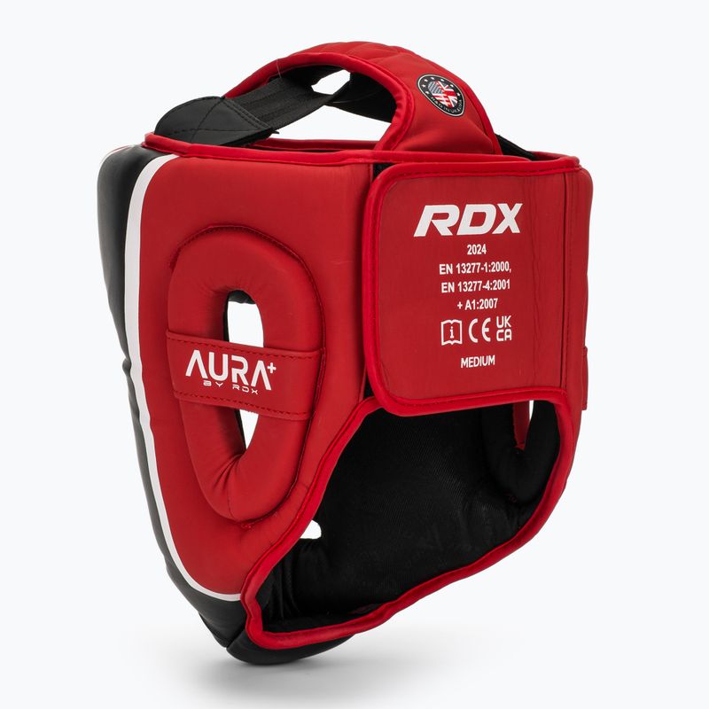 Boxerská prilba RDX Head Guard Aura Plus T-17 red 3