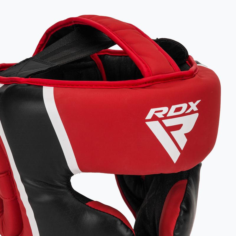 Boxerská prilba RDX Head Guard Aura Plus T-17 red 4
