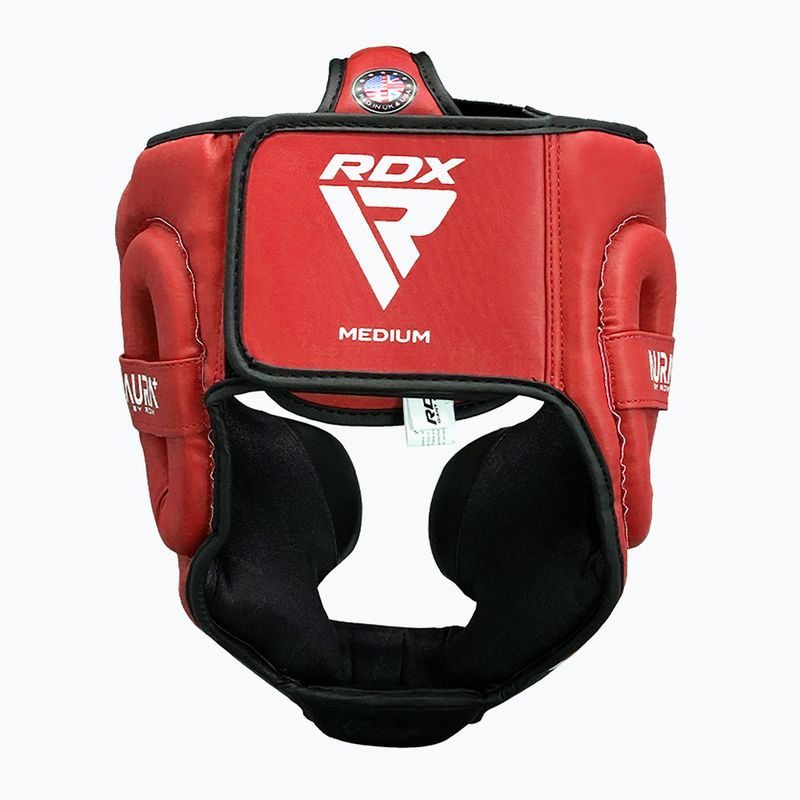 Boxerská prilba RDX Head Guard Aura Plus T-17 red 3