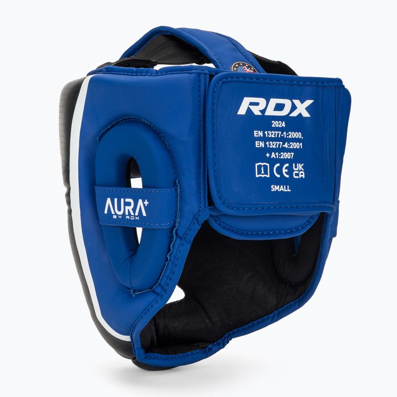 Boxerská prilba RDX Head Guard Aura Plus T-17 blue 3