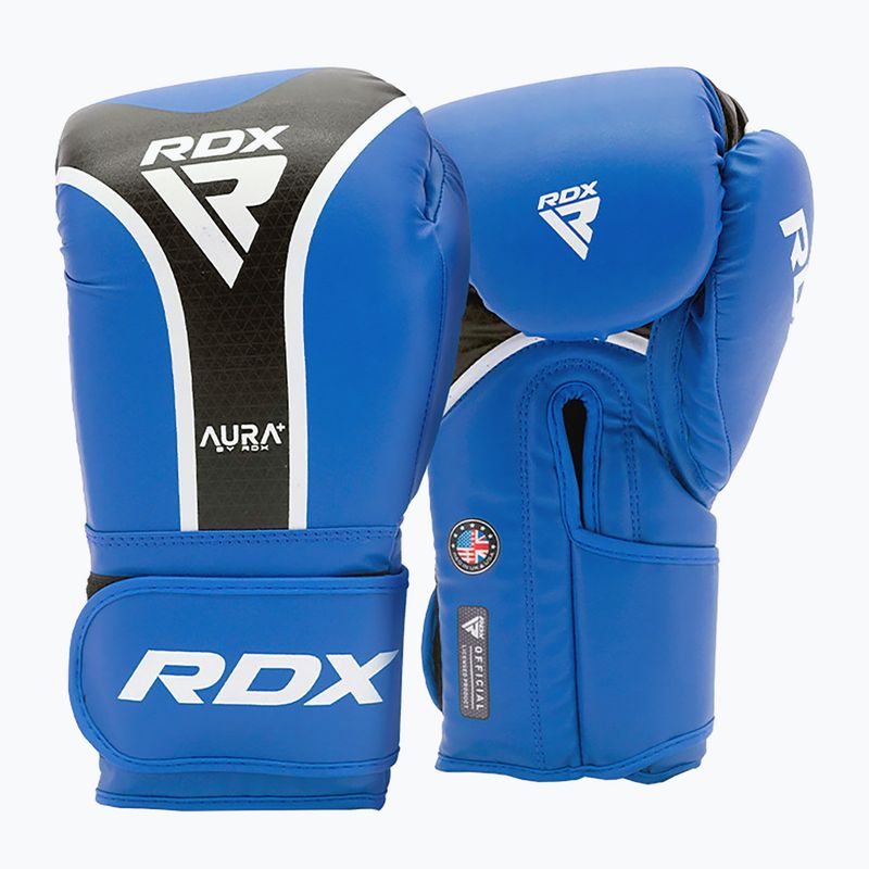 Boxerské rukavice RDX Boxing Aura Plus T-17 blue