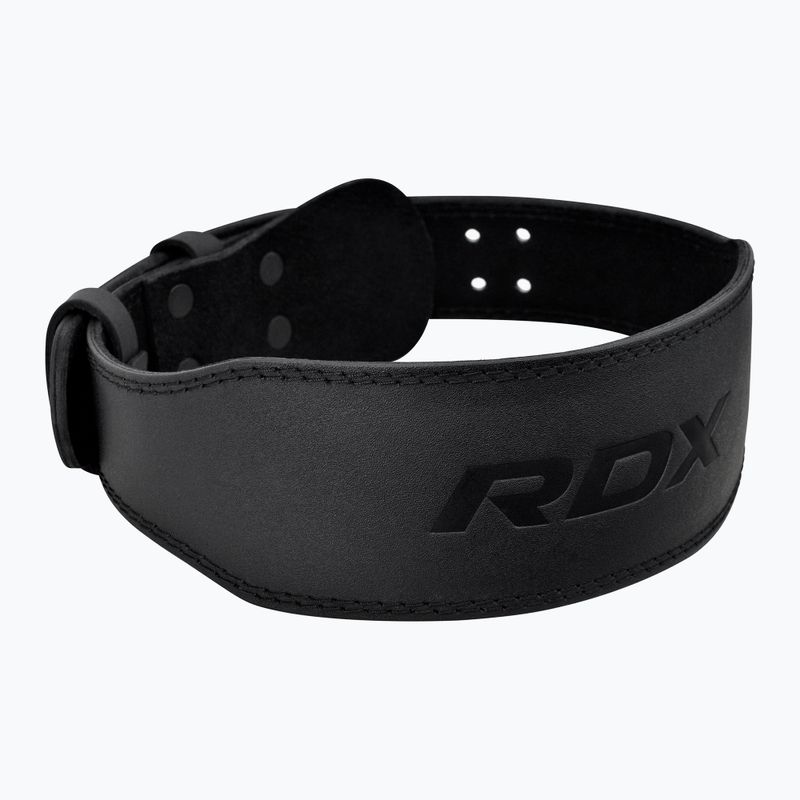 RDX Vzpieračský opasok 4" kožený čierny 3
