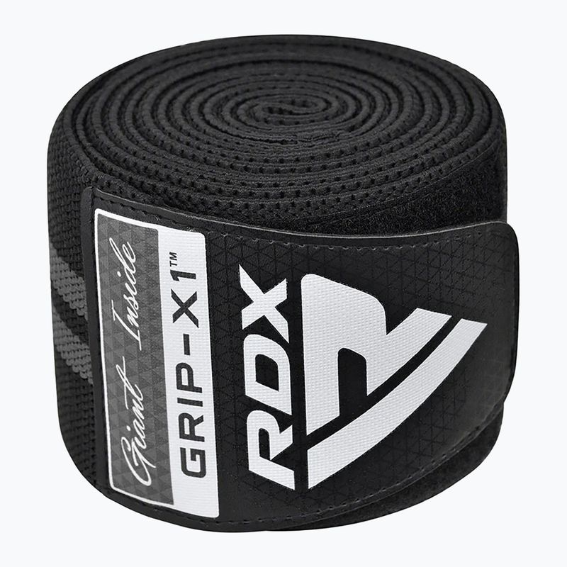 Chrániče kolien RDX KR11 Gym Knee Wrap black/grey  3