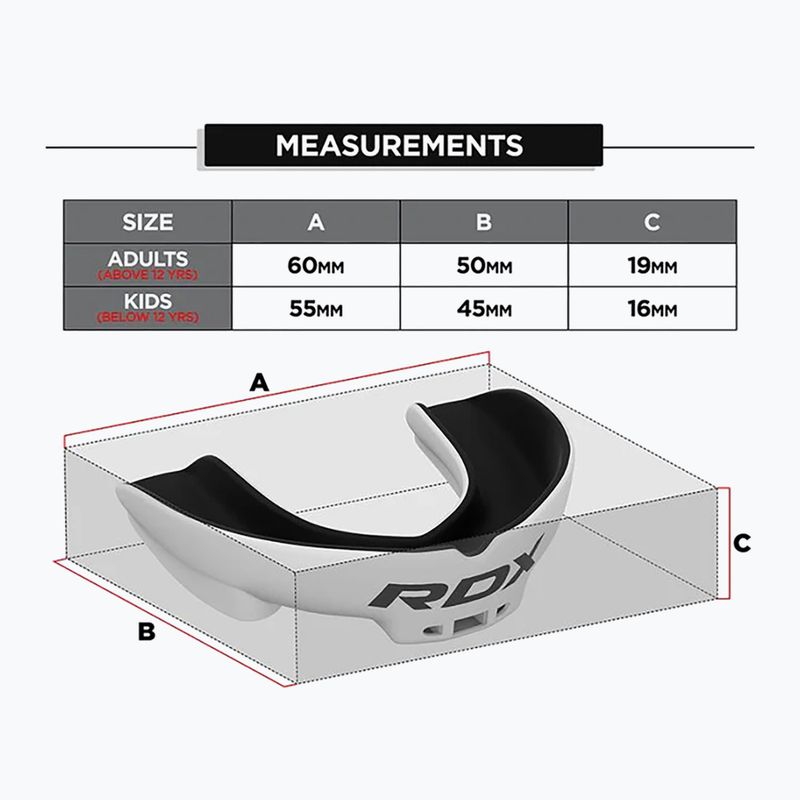 Chránič zubov RDX Mouth Guard white/black 5
