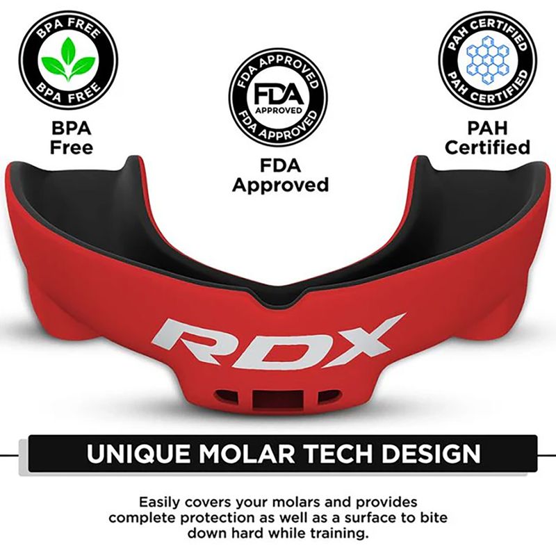 Chránič zubov RDX Mouth Guard black/red 3