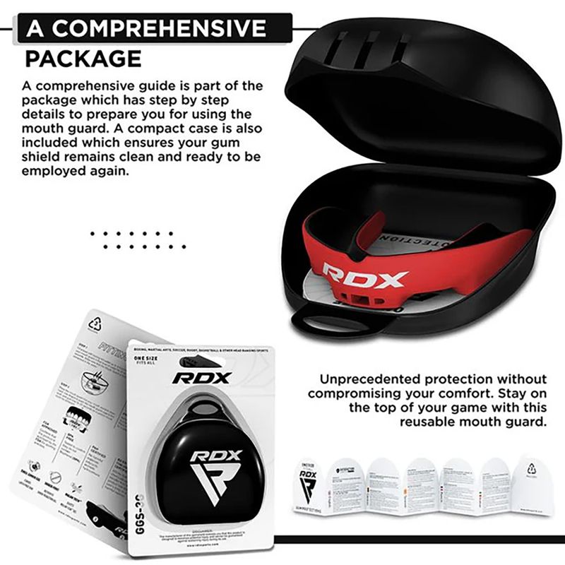 Chránič zubov RDX Mouth Guard black/red 4