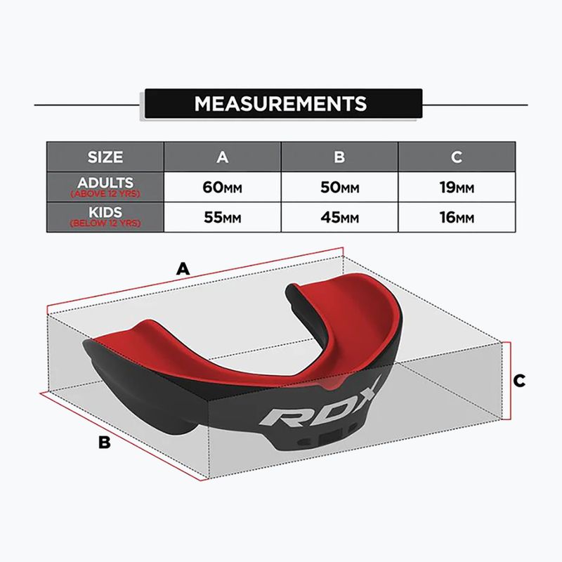 Chránič zubov RDX Mouth Guard red/black 4