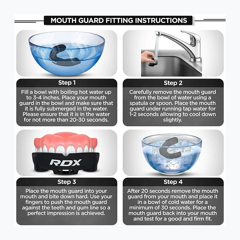Chránič zubov RDX Mouth Guard red/black 6
