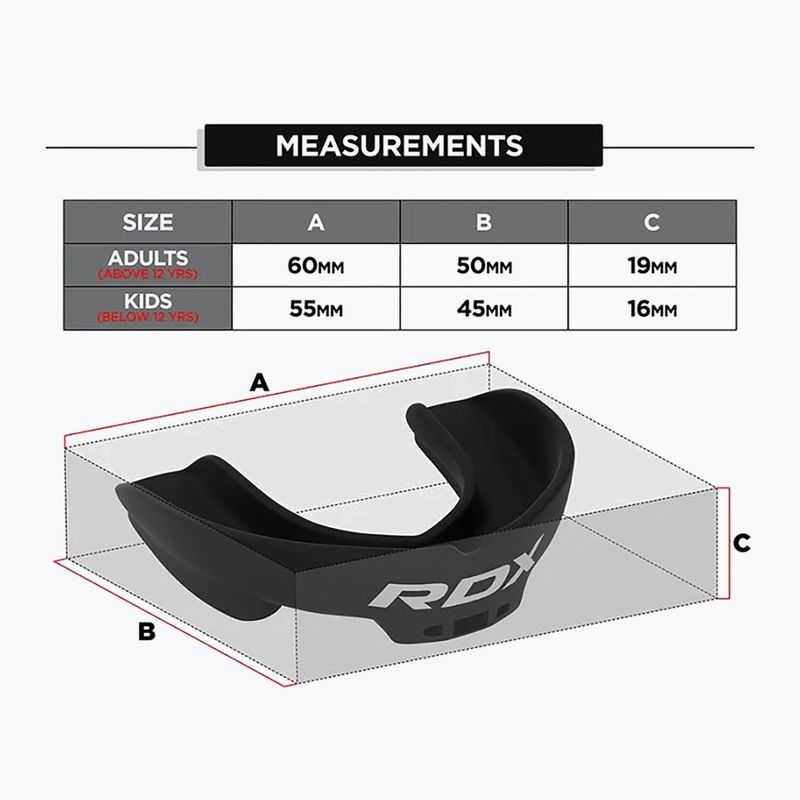 Chránič zubov RDX Mouth Guard black 5