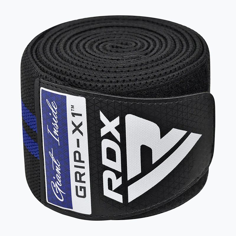 Chrániče kolien RDX KR11 Gym Knee Wrap čierno-modré  3