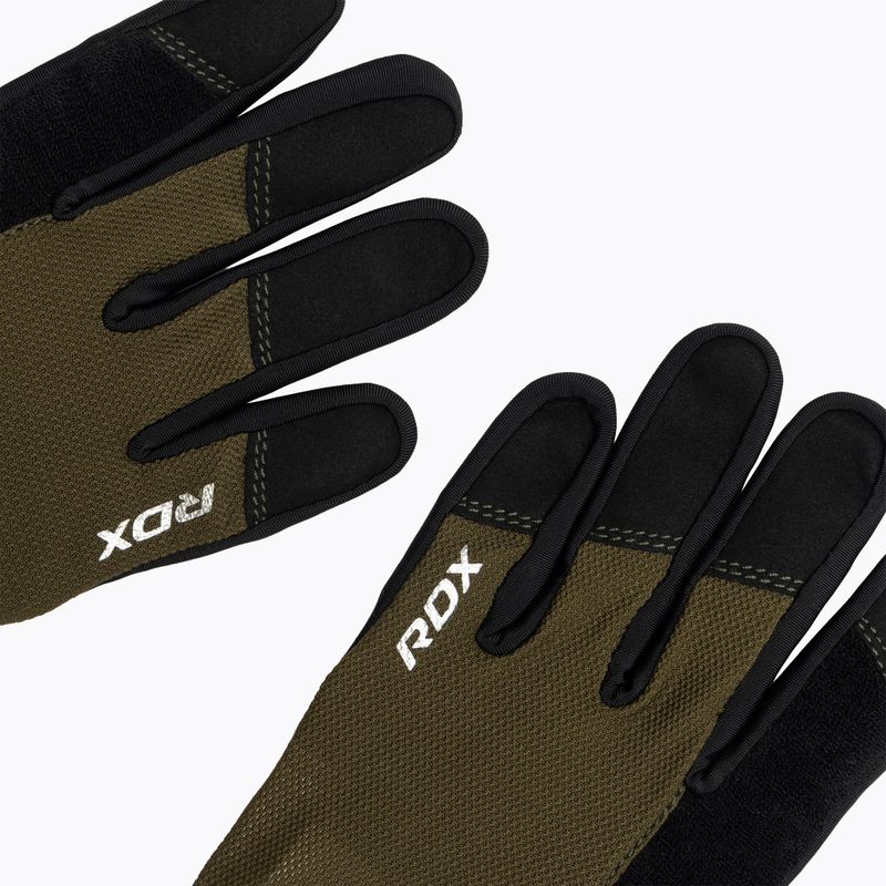 Trekkingové rukavice RDX W1F Full Finger army green 5